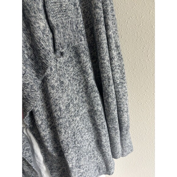 Abercrombie and Fitch waterfall cardigan Large Speckled Gray Cotton Blend - Picture 4 of 8